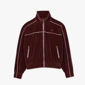 New With Tags Lacoste Velour Zip Up Sweatshirt